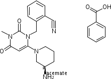 850649-62-6 2-[6-[3(R)  -氨基哌啶-1-基]-3-甲基-2,4-二氧代-1,2,3,4-四氫嘧啶-1-基甲基]苯甲腈